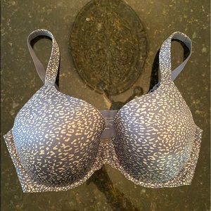 Soma French Blue / Ivory Shaping Bra Sz 36DDD EUC